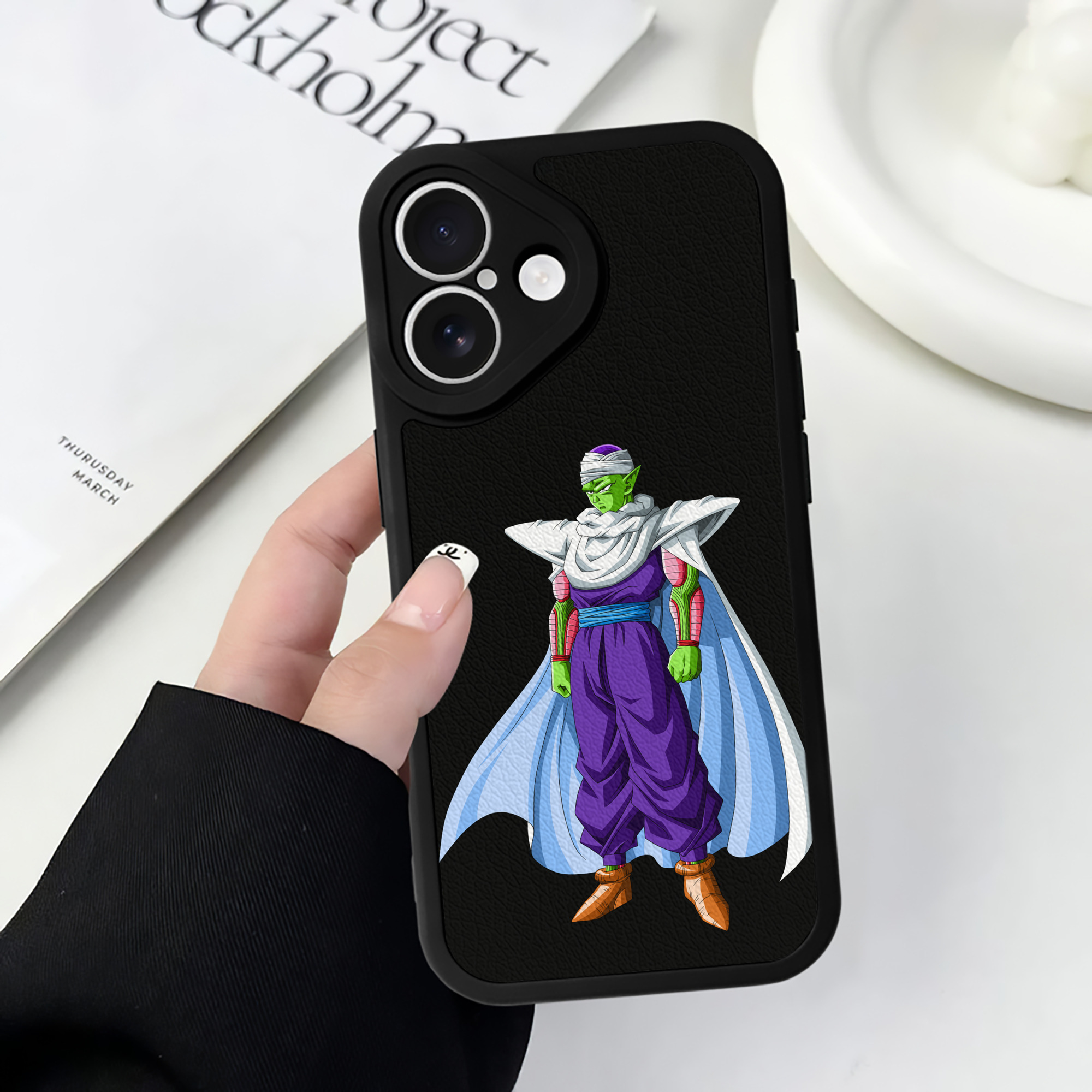 （画像用） ドラゴンボール ピッコロ DRAGON BALL Piccolo 【iPhone 16シリーズ対応】シリコンスマホケース（レザー調） 材質：シリコン